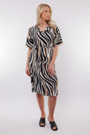 C&S Puerto Rico Dress Black/Sand