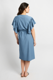 C&S Daisy Dress Dusty Blue