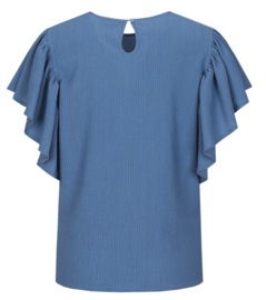 C&S Tilda Top Dusty Blue