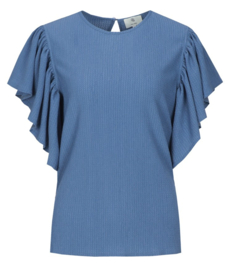 C&S Tilda Top Dusty Blue