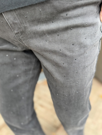 Red Button Kim Black Strass