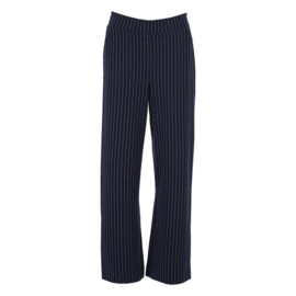 Enjoy Pantalon Krijtstreep Navy 410876