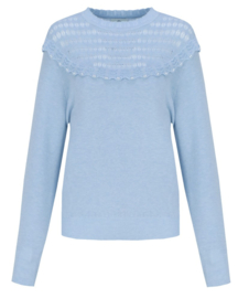 C&S Kamaria Knit Pullover Blue Mist