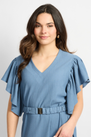 C&S Daisy Dress Dusty Blue