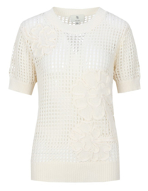 C&S Aivy Knit Pullover Wool White