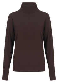C&S Ambra Knit Pullover Dark Chocolate 2