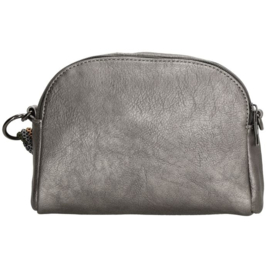 Charm London Tottenham Schoudertas Donkergrijs Metalic