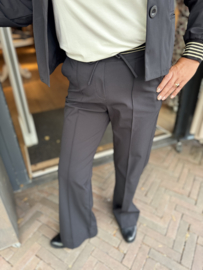 Triple Nine Flare Broek Gold Rib Belt Black 2304