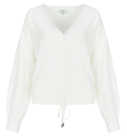 C&S Kiara Knit Cardigan Wool White