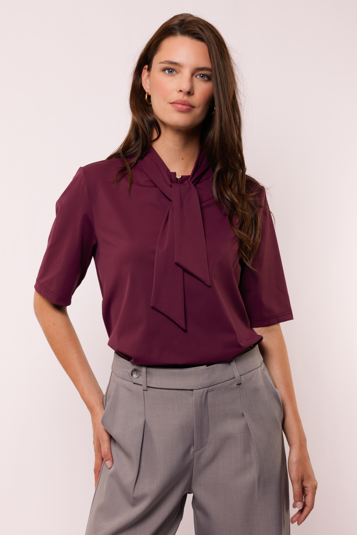 G-Maxx Marlene Top Mauve Wine