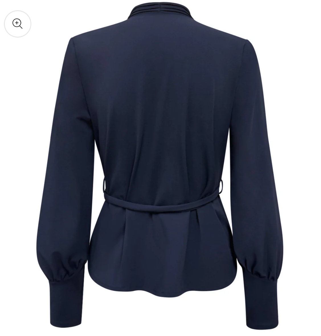Triple Nine Blouse Cargo Pockets and Belt Navy 5926