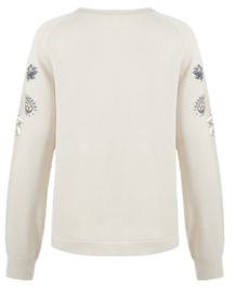 C&S Anouk Knit Pullover Wool White