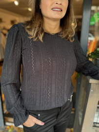 Enjoy Crochet Top Black 412304