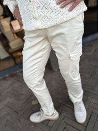 Red Button Cargo Jog Colour Pearl