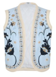 C&S Tory Gilet Ice Blue