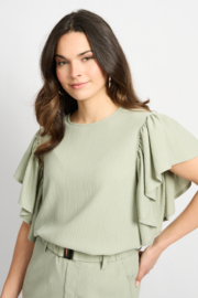 C&S Tilda Top Willow Green