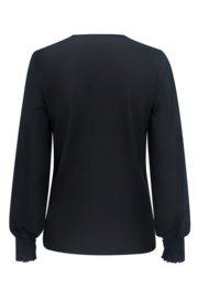 Triple Nine Travel Blouse Bloemen Knop Black 6933