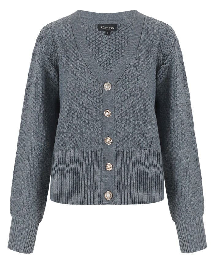 G-Maxx Dolores Knit Cardigan Dark Grey