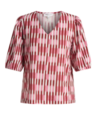 Ivy Beau Grazia Top White/Multi Color