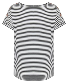 C&S Versailles Top Offwhite/Black