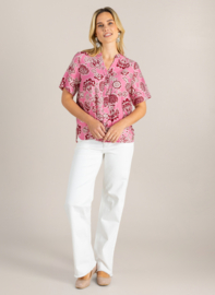 Ivy Beau Giana Blouse Pink Multi Color