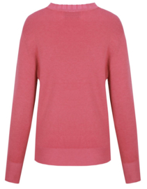 C&S Kamaria Knit Pullover Slate Rose