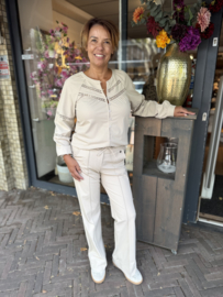 Triple Nine Blouse Azuur Beige 1105