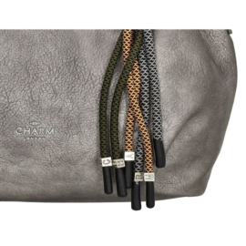 Charm London Tottenham Handtas Donkergrijs Metalic