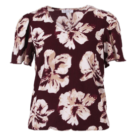 Enjoy Bloemen Top Bordeaux