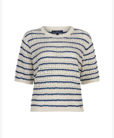 Red Button Jolene Stripe Jeansblue 4950