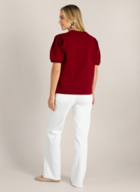 Ivy Beau Gilaila Top Dark Red
