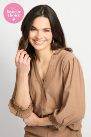 C&S Laila Blouse Latte