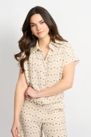 C&S Sammy Blouse Sand/Latte