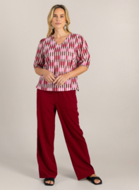 Ivy Beau Grazia Top White/Multi Color