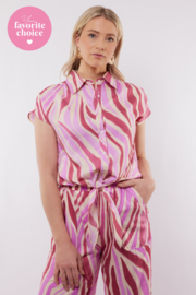 C&S Puerto Rico Blouse Super Pink