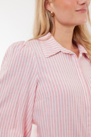 C&S Quint Blouse Offwhite/Peony