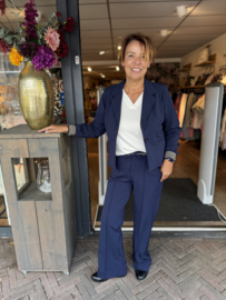 Triple Nine Blazer Gold Rib Cuff Navy 3907