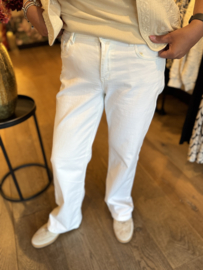 Red Button Collette White Denim