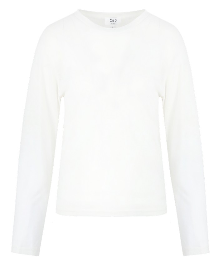 C&S Angel Knit Pullover Wool White