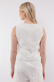 C&S Postiano Gilet Offwhite
