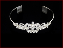 Tiara- Diadeem met Strass steentjes (618)