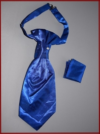 Plastron Helderblauw met pochet (533A)