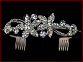 Tiara- Diadeem met glas en Strass steentjes (630)