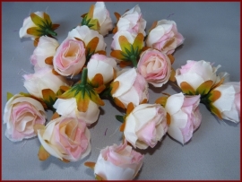 Decoratie-Roosjes -  Roze-Ivoor (41)