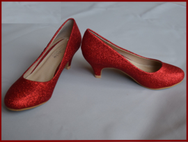 Feestschoenen rood glitter Maat 28 t/m 35 (355)