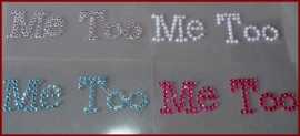 I DO en ME TOO (*) Schoenstickers Zilver - Wit - Roze - Blauw .