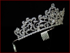 Kroon- Tiara met Strass steentjes (622)