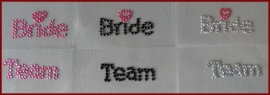 BRIDE TEAM Schoensticker Zilver - Roze - Zwart