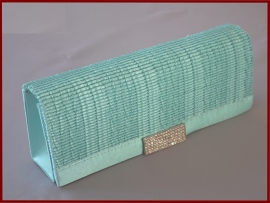 Bruidstasje / Avondtasje / Clutch mint strass (741)