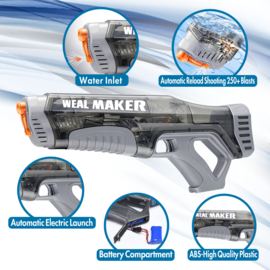 Elektrische waterpistool - Vult Automatisch - Zwart
